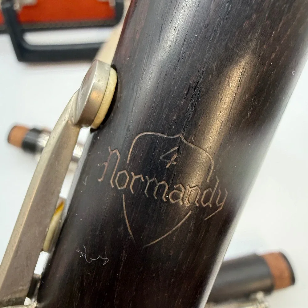 Vintage Noblet mouthpiece Normandy Wood Clarinet rare Leblanc tweed case bundle